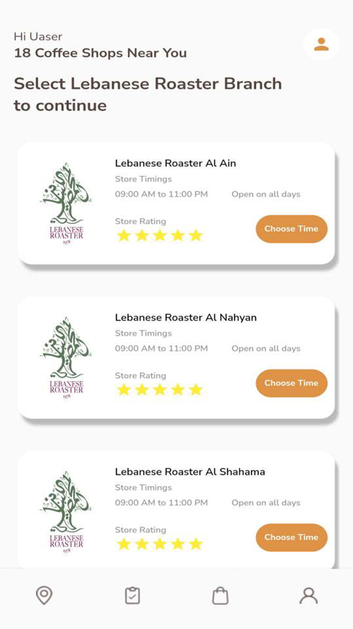 Lebanese Roaster Delivery App