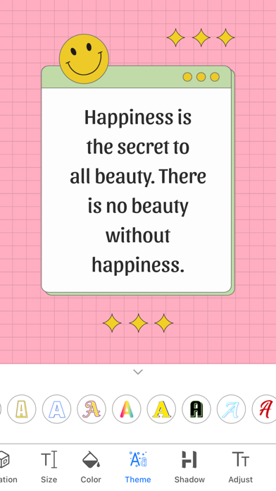 Quotes Creator, Text Art Screenshot