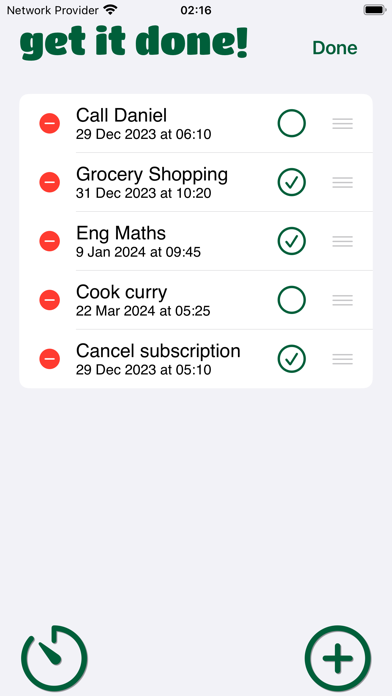 get it done! - to do list app Screenshot