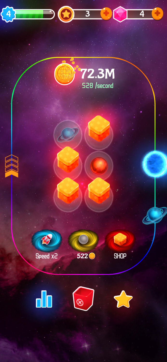 Merge Stars - Mix Planet Games