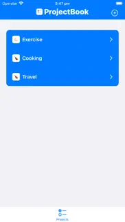 projectbook+ iphone screenshot 1