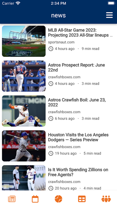 Houston Baseball Screenshot