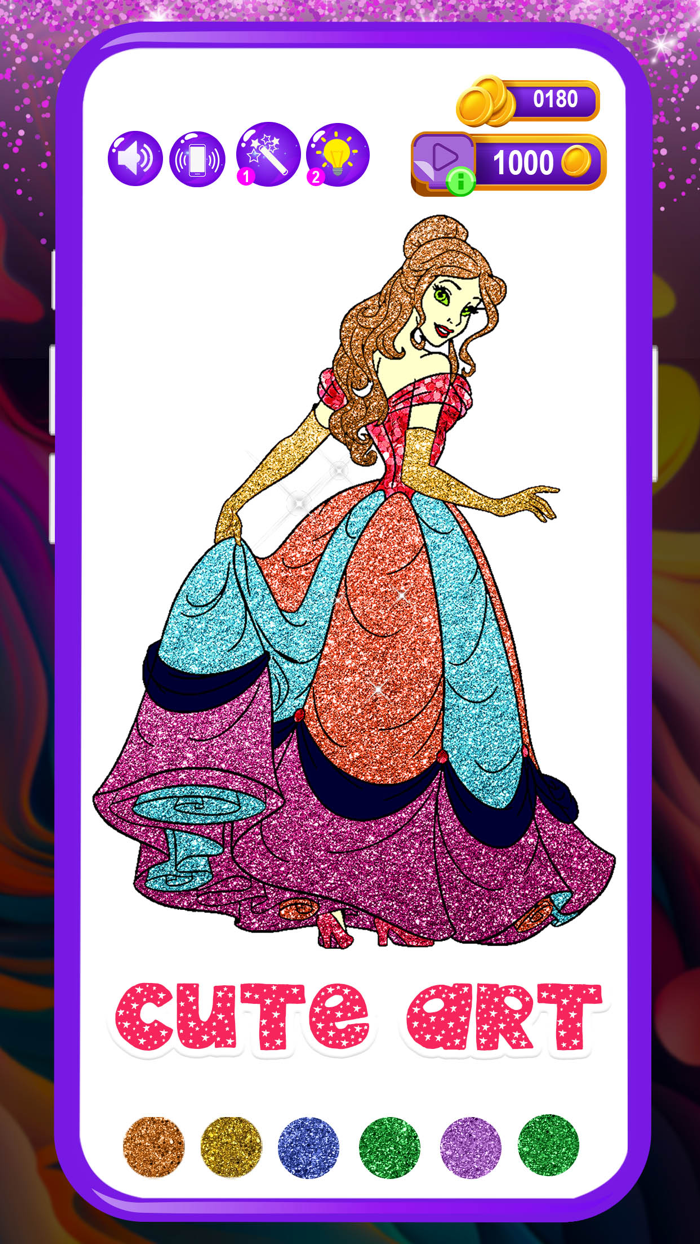 Glitter Color Art Games