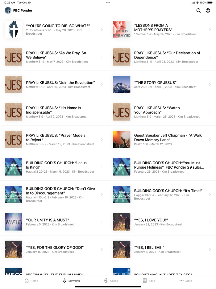 First Baptist Church Ponder