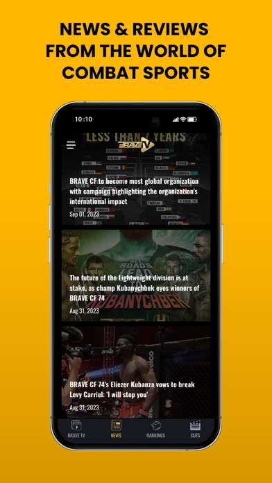 BRAVE TV: MMA Fights & more Screenshot