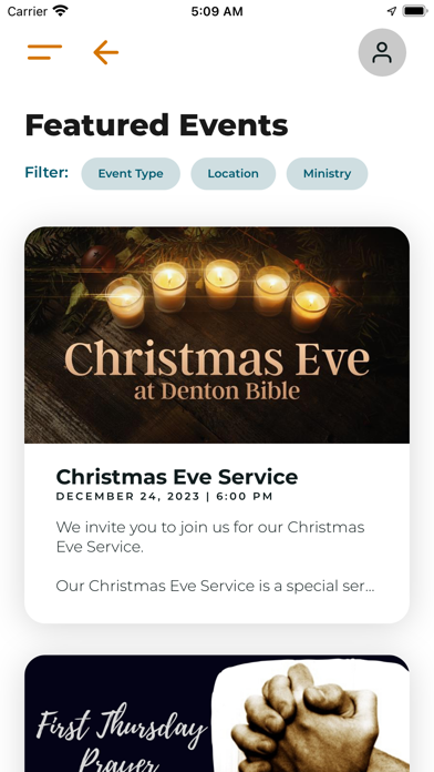 Denton Bible Church Screenshot