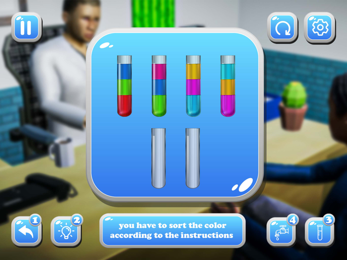 Chemical Sort Pouring Game