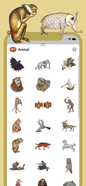 ‎Medieval Animal Stickers Screenshot