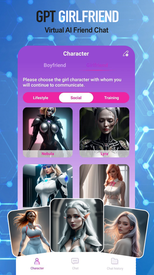 #1. AI Girlfriend Chat Simulator (iOS) Podle: Dzianis Khrystsiyanau
