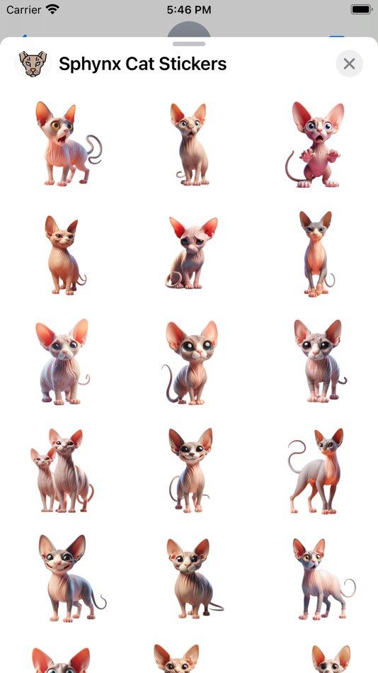#1. Sphinx Cat Stickers (iOS) By: Paul Scott