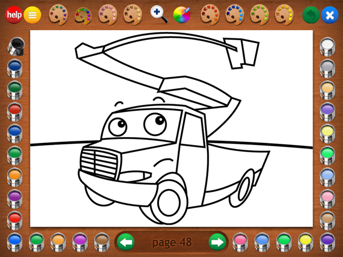 Trucks Coloring Book