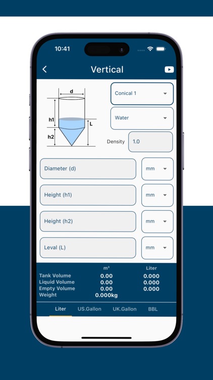 Tank Volume Calculator App