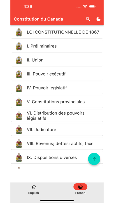 Screenshot #3 pour Constitution of Canada