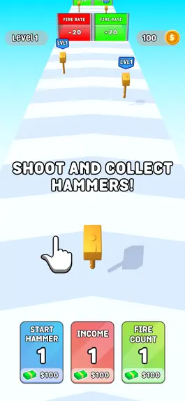 Game screenshot Hammer Shoot Run mod apk