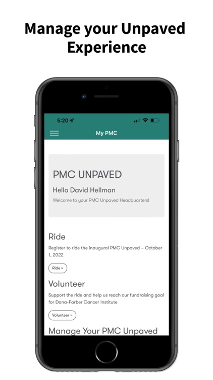 PMC UNPAVED Fundraising App