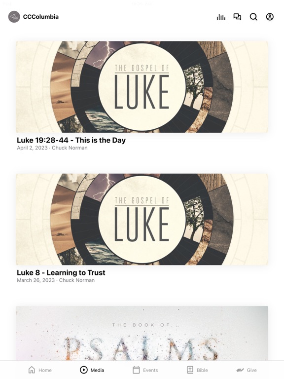 Calvary Chapel of Columbia iPad screenshot 2 - Lifestyle app