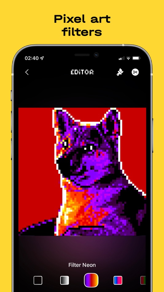 #2. PIX: NFT pixel art from photo (iOS) Podle: Nikita Velichko