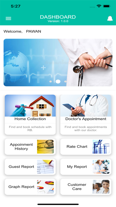 RB Patient App Screenshot