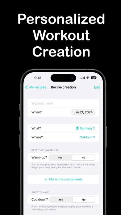 WorkoutKitchen Screenshot