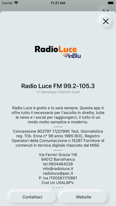 Radio Luce Barrafranca Screenshot