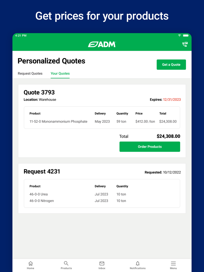 ADM Wholesale Fertilizer