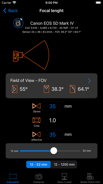 Panorama Calculator Pro Screenshot