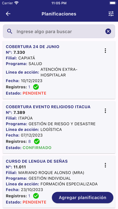 Registro Nacional CRP Screenshot
