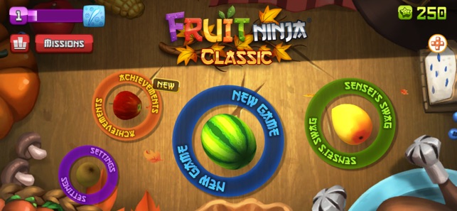 Apple Arcade: Fruit Ninja Classic‪+ Halfbrick Studios Gameplay Walkthrough  Part 1 - ‬