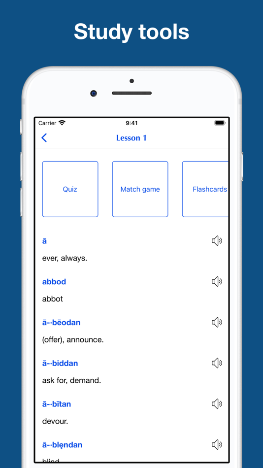 #4. Old English Glossary (iOS) Podle: Trang Hoai