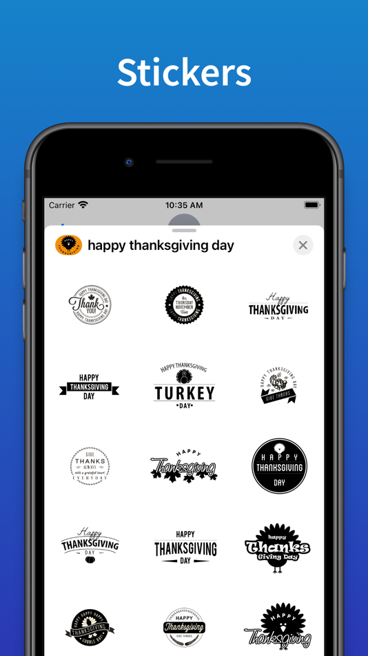 Happy Thanksgiving day - emoji - 1.2 - (iOS)