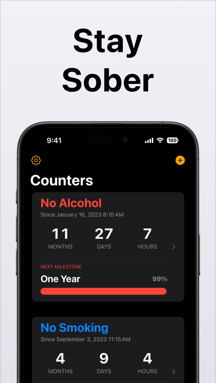 Sober Dawn Counter and Tracker
