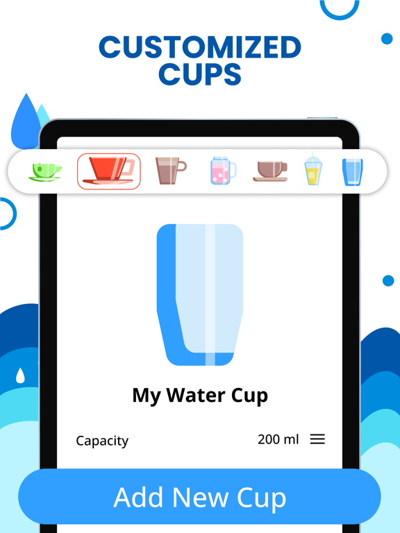 Water Reminder - Drink iPad screenshot 6 - Health & Fitness app
