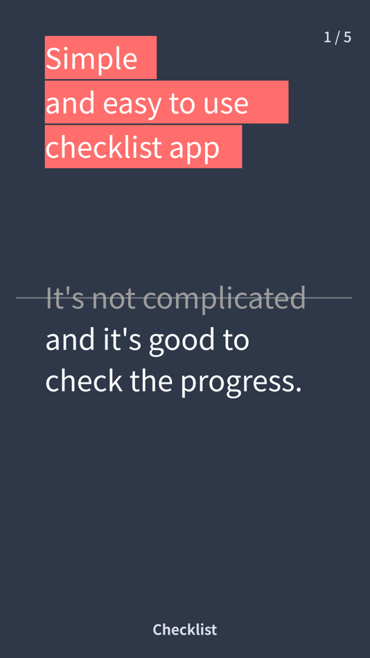 #1. Check List - simple (iOS) 由: Shin Dongkwon