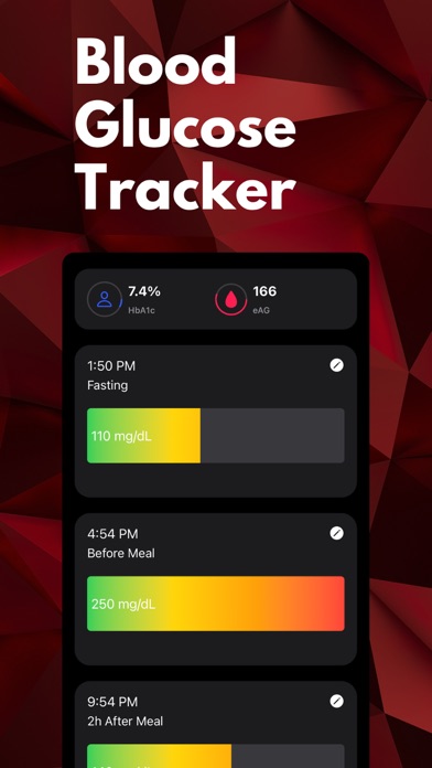 Blood Glucose Tracker+ Screenshot