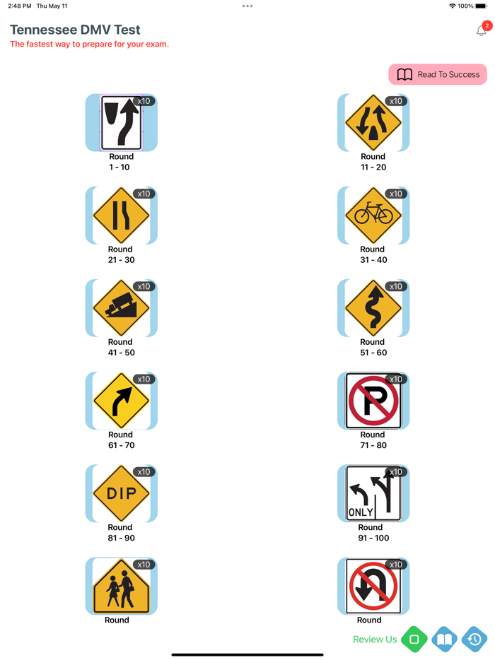 Tennessee DMV Test 2023 prep