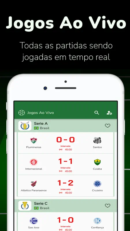 Futebol Ao Vivo - FavScore screenshot 3 of 5