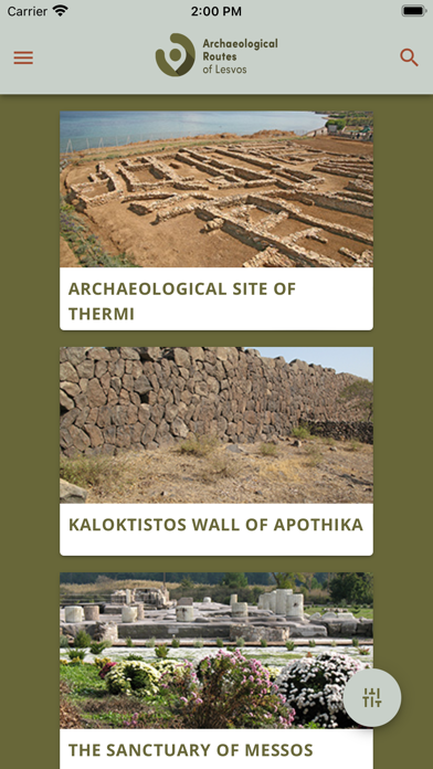 Lesbos Archaeological Routes Screenshot