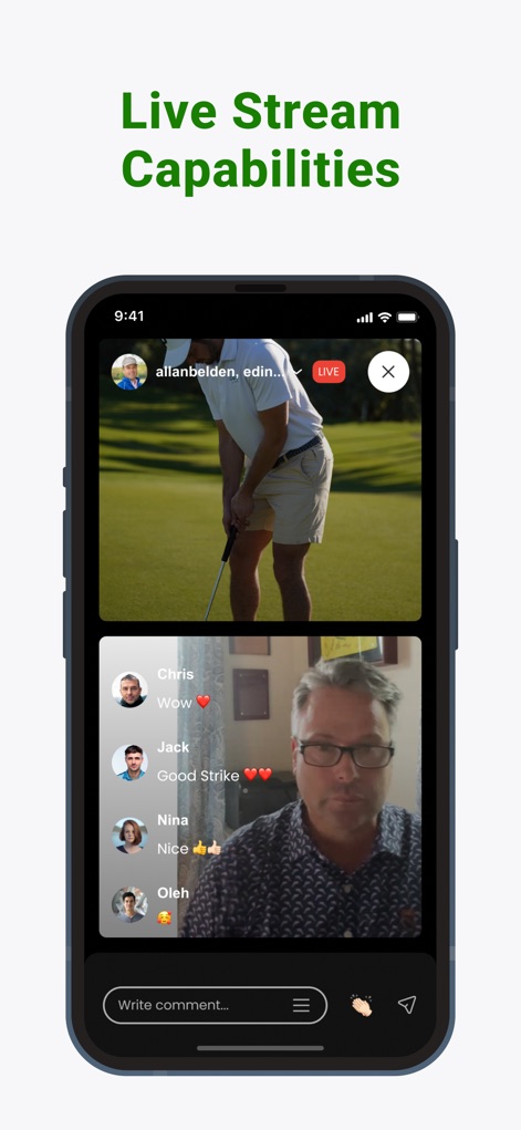 Golf Live - Virtual Lessons - Sports App | MWM