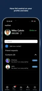 myChat - Talk with friends screenshot #1 for iPhone