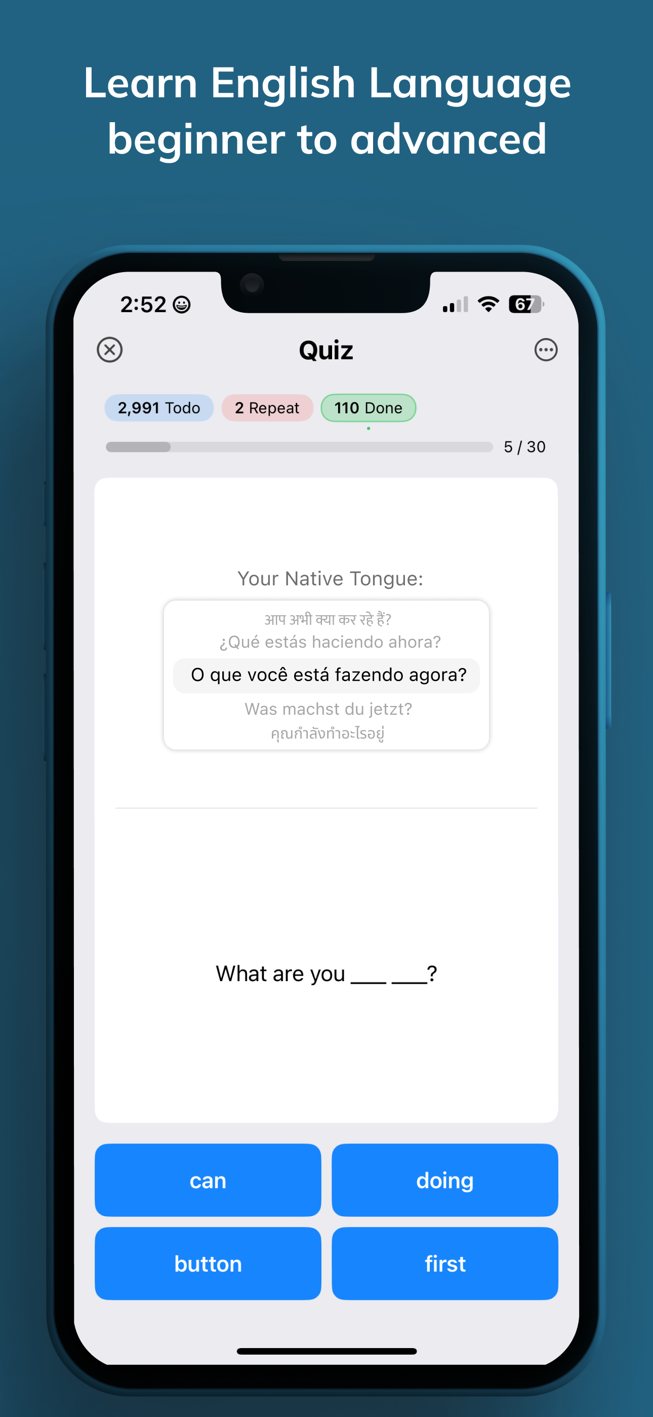 English Language Learning App