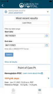 la health portal iphone screenshot 2