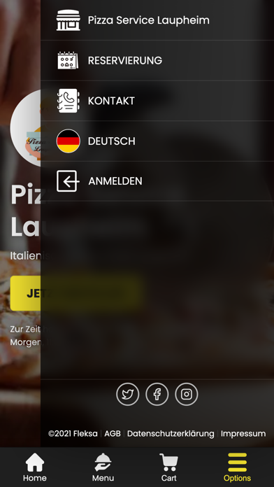 Pizza Service Lauph. Screenshot