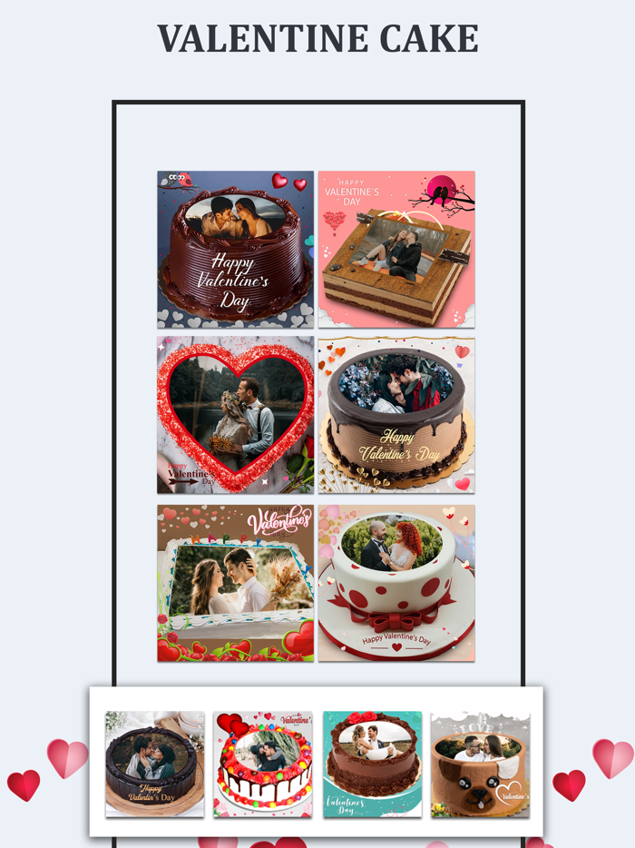 Valentines Day Frames and Cake