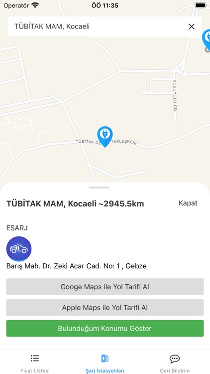 Elektrikli Şarj İstasyonu