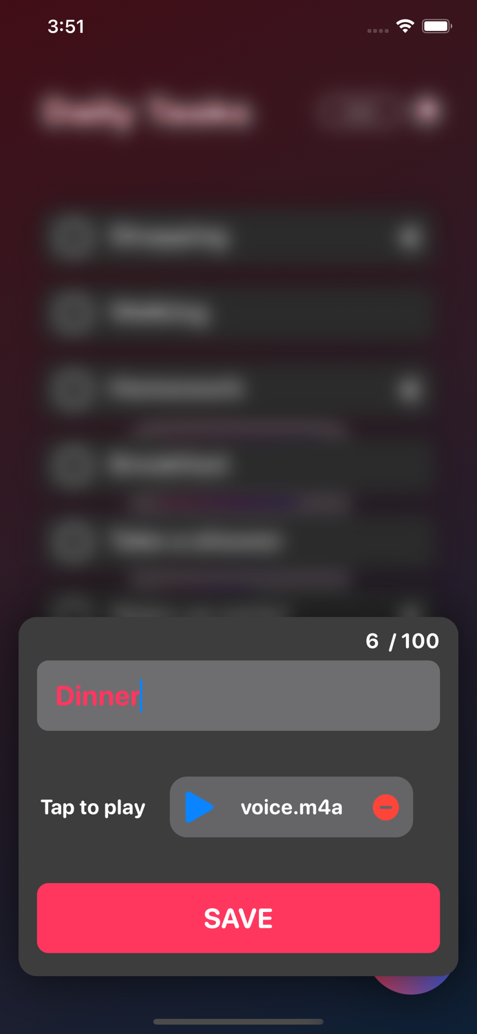 Daily Tasks and Voices