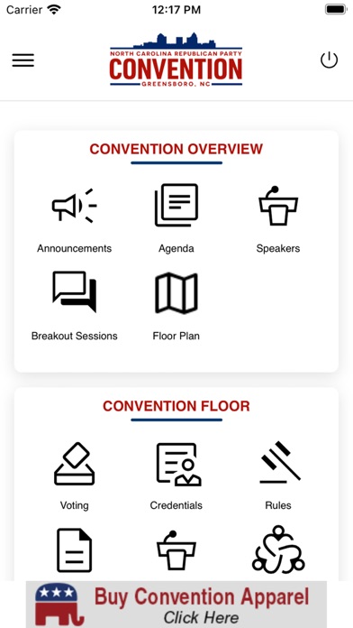 NC Republican Convention Screenshot