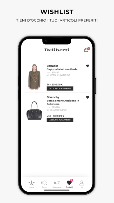 Deliberti shop Screenshot