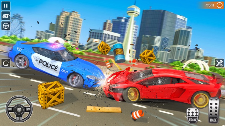 Police Chase Game: Car Crash screenshot-5