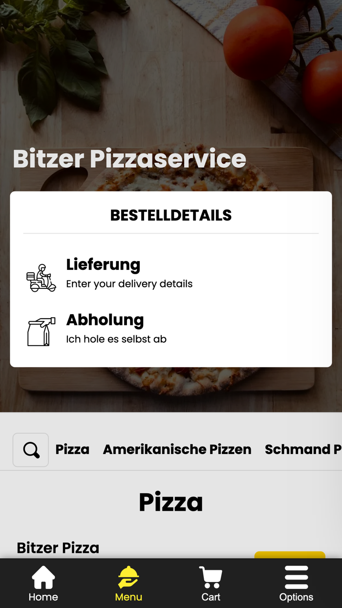 Bitzer Pizzaservice