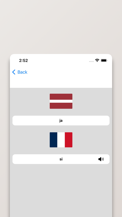 Dictionnaire Letton-Français Screenshot